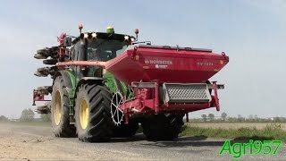 JOHN DEERE 6190R & NORDSTEN, KINZE-HORSCH | SEEDING CORN in ITALY 2015