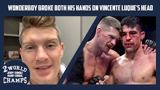 Stephen Wonderboy Thompson Broke Both Hands On Vincente Luques Head 2Worldchamps