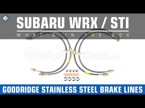 GoodRidge Stainless Steel Brake Lines Subaru 02-07 WRX and STI - What's in the Box?
