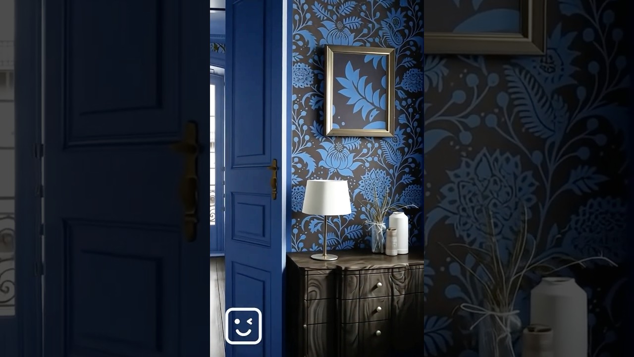 This wallpaper is inspired by traditional block printing, except we left out the messy ink. 