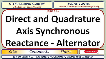 19 Direct and Quadrature Axis Synchronous Reactance   Alternator