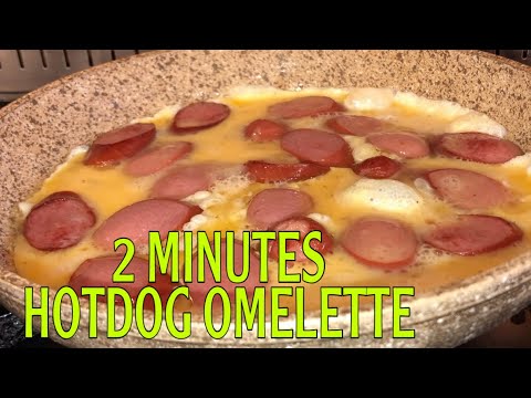 HOW TO COOK HOTDOG OMELETTE IN JUST 2 MINUTES