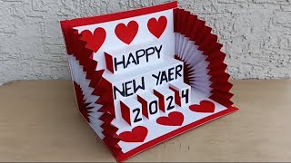 DIY - Happy New Year Card | Handmade New Year Card | New Year 2024 Greetings Card