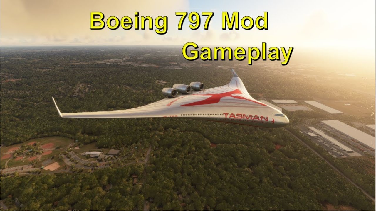 Boeing 797 Blended Wing Body Concept Microsoft Flight Natilus Unveils