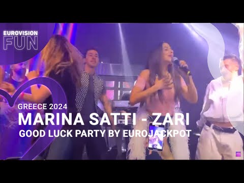 Marina Satti - ZARI (LIVE) (Good Luck Party by EuroJackpot) |EurovisionFun