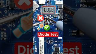 SMD Diode Testing For Beginners #shorts #motherboardrepair #repair #electronicsrepair #tech