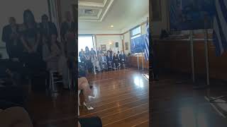 Ο Πρόεδρος Του Propeller Club Πειραιά, Κωστής Φραγκούλης Στην Εκδήλωση Προς Τιμήν Της Γκιλφόιλ