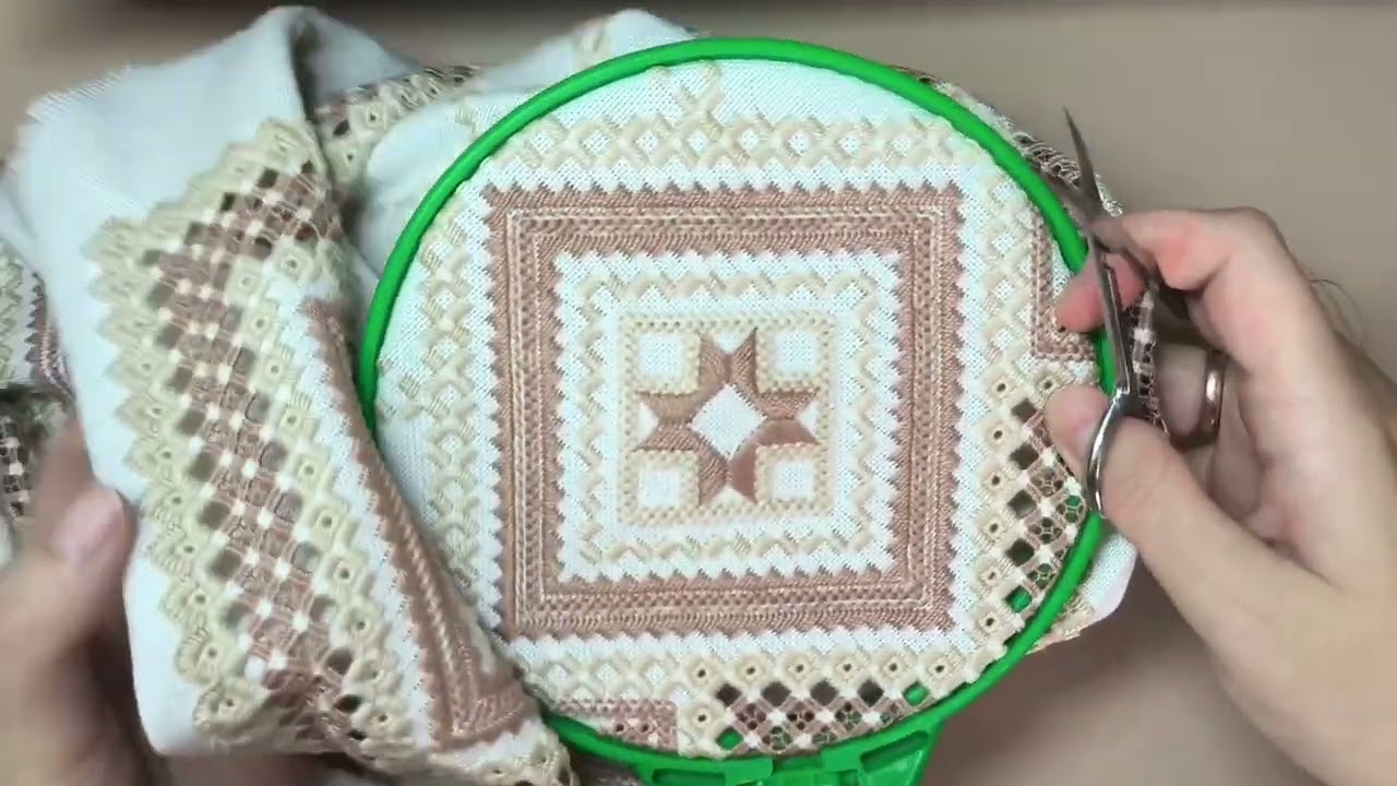 Hardanger. Хардангер. Серветка. Відео 19.