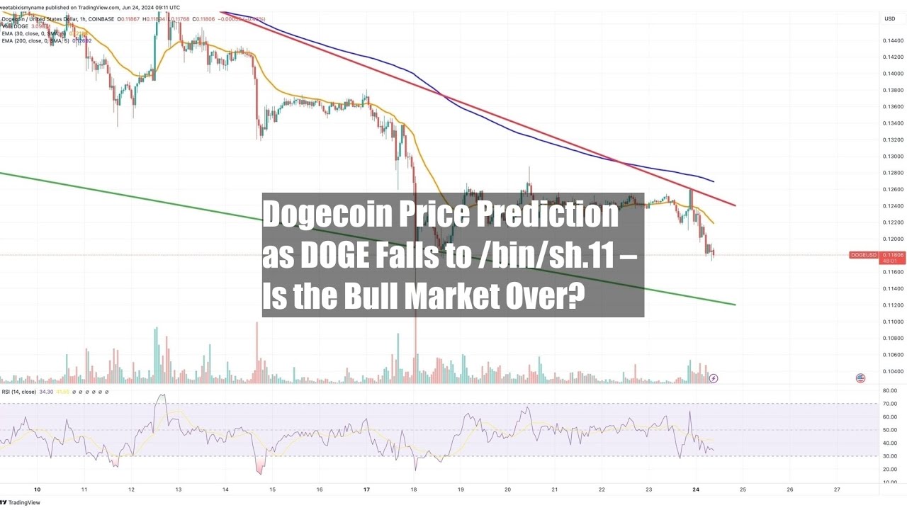 Dogecoin Price Prediction as DOGE Falls to $0.11 – Is the Bull - YouTube
