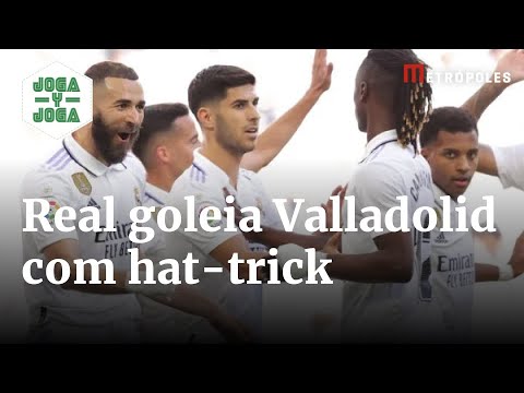 Rodrygo marca, Benzema faz hat-trick e Real Madrid goleia Valladolid | Joga y Joga