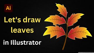 How to draw leaves in Illustrator | Leaves drawing in illustrator by CODRAWGRAPHIC 109 views 8 months ago 2 minutes, 18 seconds