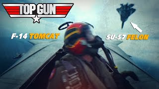 F-14 Tomcat Vs Su-57 Dogfight | Top Gun 2 Maverick with Tom Cruise Trailer | DCS |