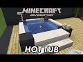 Hot Tub Simple Build In Minecraft Java - Bathroom Build Hacks & Ideas! 1.20