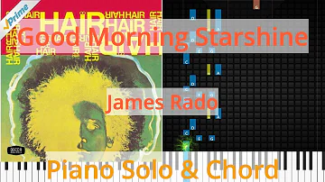 🎹Good Morning Starshine, Solo & Chord, James Rado, Synthesia Piano