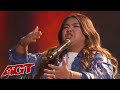 19yearold texas singer kristen cruz brings the house down on americas got talent live