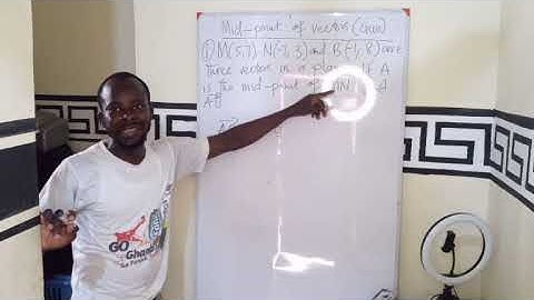 How to solve the position vector of the midpoint of a line segment