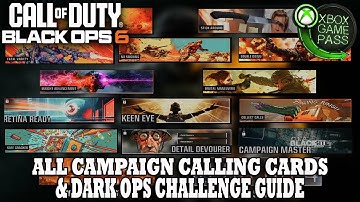 COD Black Ops 6 | ALL Campaign & Dark Ops Calling Cards Challenge Guide