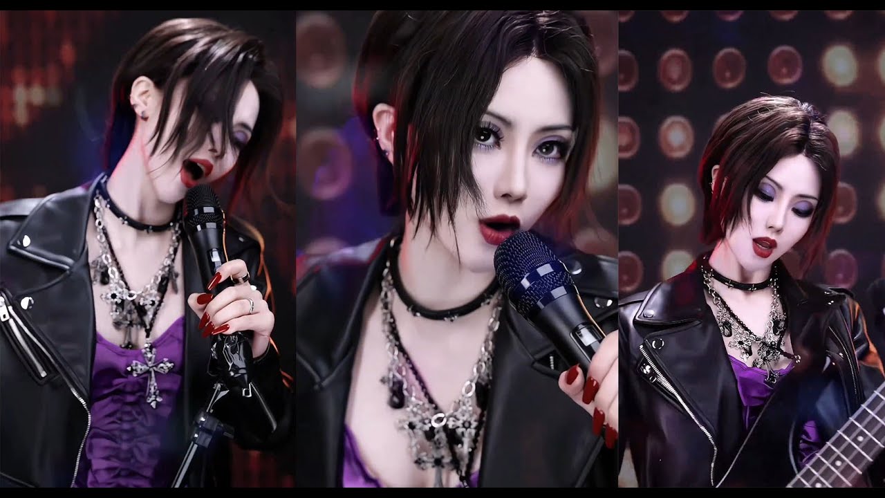 上次搖滾少女之後，好多寶子想看大起大落OK鬥膽挑戰壹下#makeup #makeuptutorial #makeupartist #仿妆 #挑战100个反派角色 #仿妆