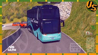 Difficult Mountain Road Drive - World Bus Driving Simulator Gameplay screenshot 1