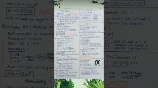 chemical kinetics short notes 🥰🥰
