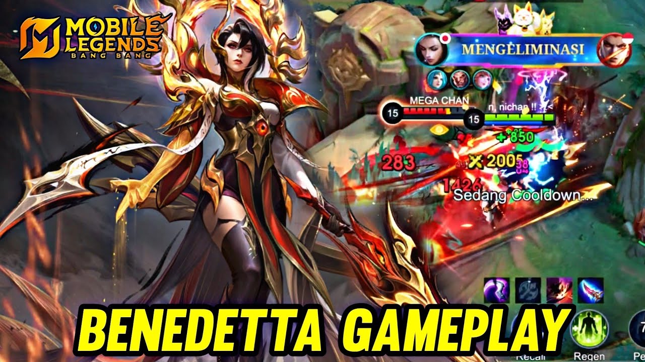 ML : BENEDETTA GAMEPLAY | IN EXP LANE - MOBILE LEGENDS