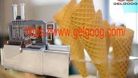 GELGOOG® Ice Cream Cones Processing Line|Waffle Sugar Cones Maker Machine
