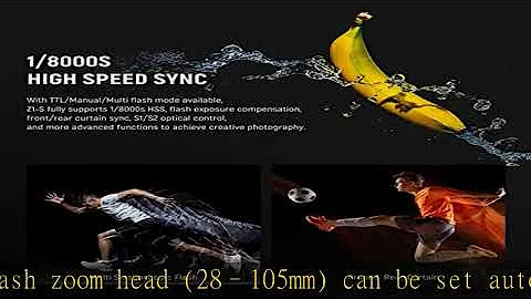 NEEWER Z1-S TTL Round Head Flash Speedlite for Sony Cameras, 76Ws 2.4G 1/8000s HSS, 10 Levels LED M