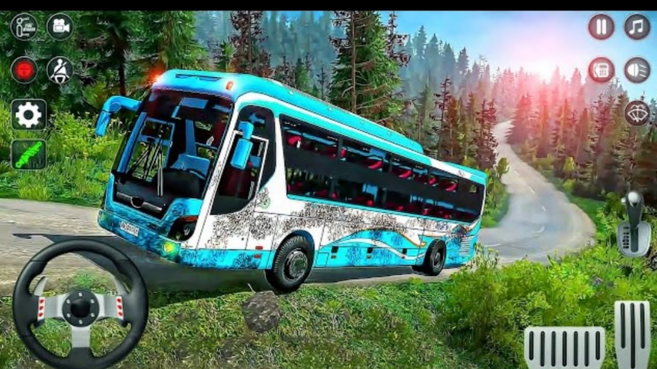 Mud Bus Offroad Driving Simulator 3D - Mountain Uphill Coach Bus Driver - Android GamePlay #1