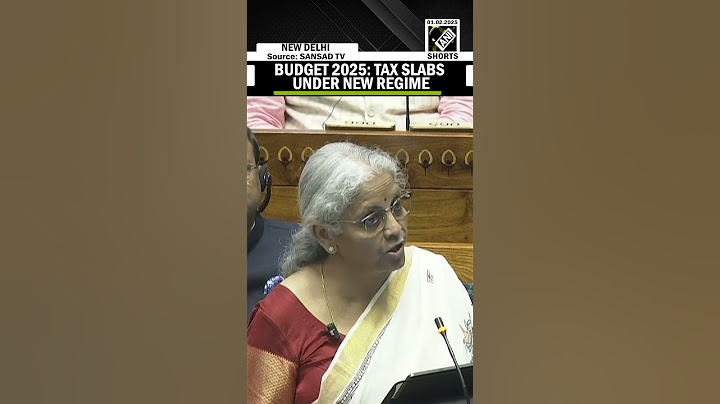 Budget 2025: Nirmala Sitharaman announces rejig of Income Tax Rates