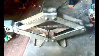 mechanical mini project automatic scissor JACK