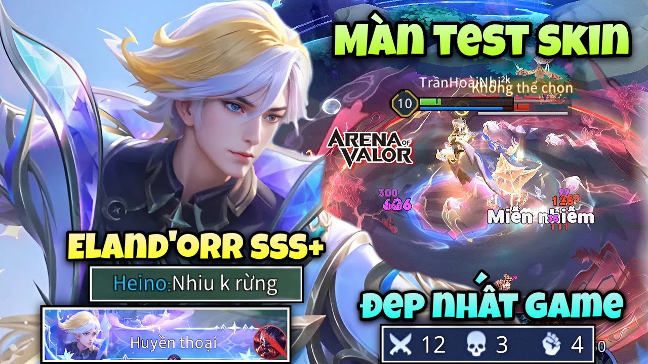 Màn Test Skin Đẹp Nhất Liên Quân 