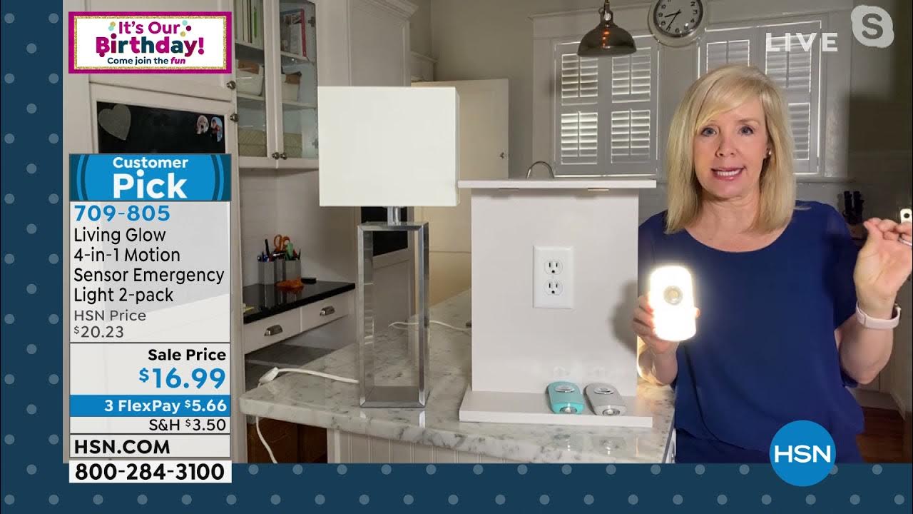 Living Glow 4in1 Motion Sensor Emergency Light 2pack YouTube