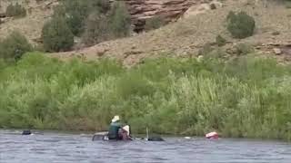 Jeep fails to cross Dolores River