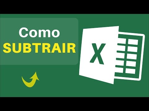 Vídeo: Como Subtrair Um Número No Excel