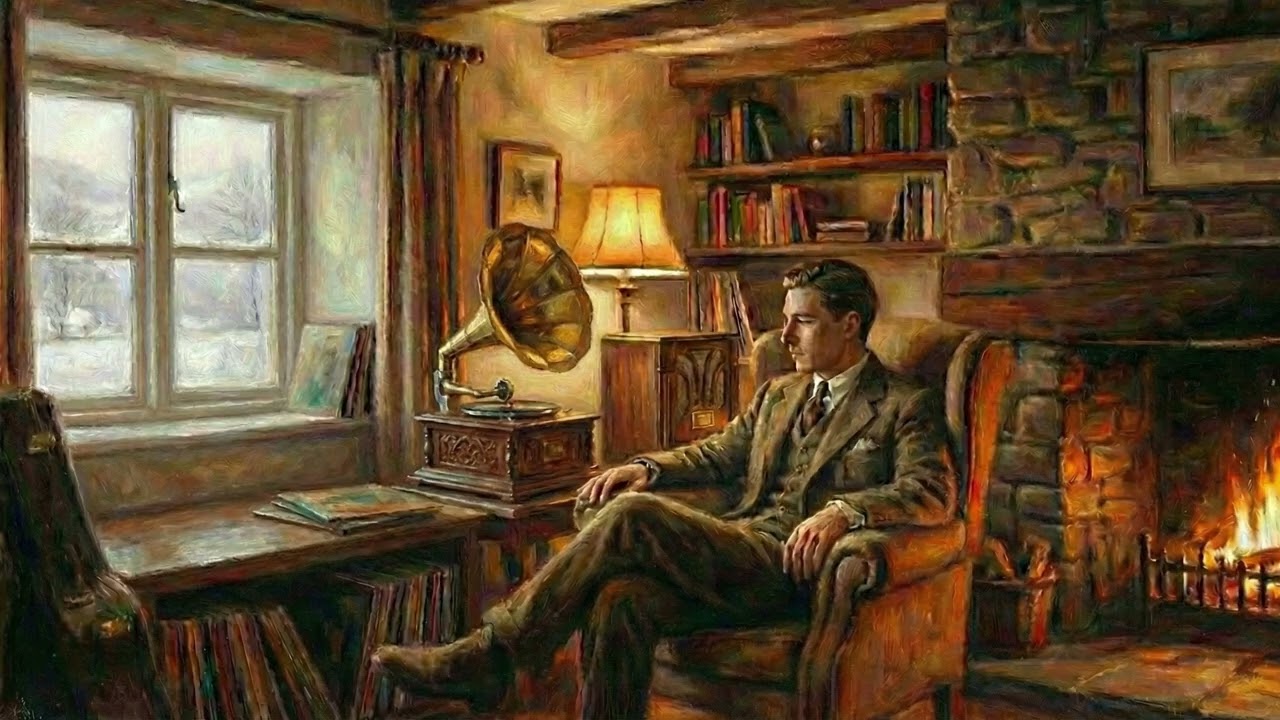 Snowbound Solitude | Vintage Vinyl Jazz for Deep Focus in a Winter Cottage