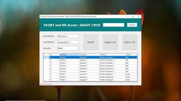 VB.NET and Access : Perform SMART CRUD Operations with SEARCH (Part 1/2)