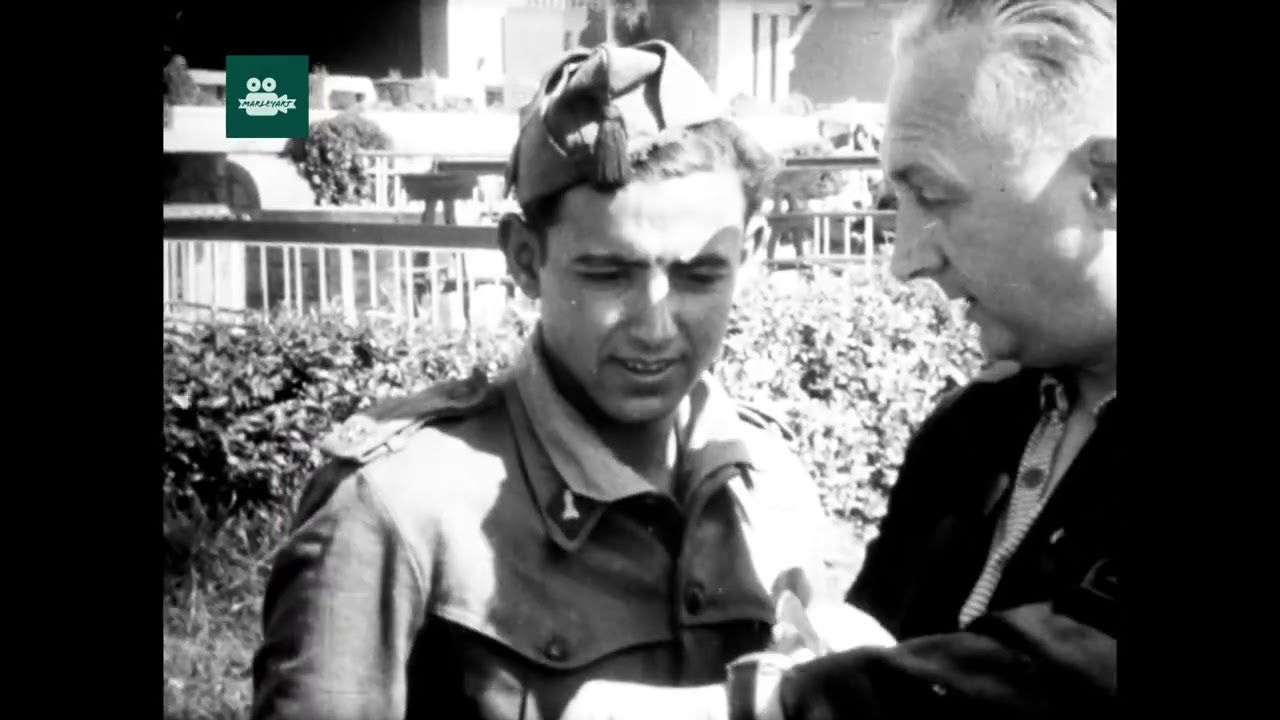 Duivensport "Spaanse vlucht" en eeuwige roem 16mm oud vintage telecine footage