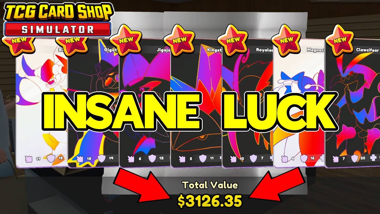 Could This Be the LUCKIEST PACK Of All Time??? - TCG Card Shop Simulator