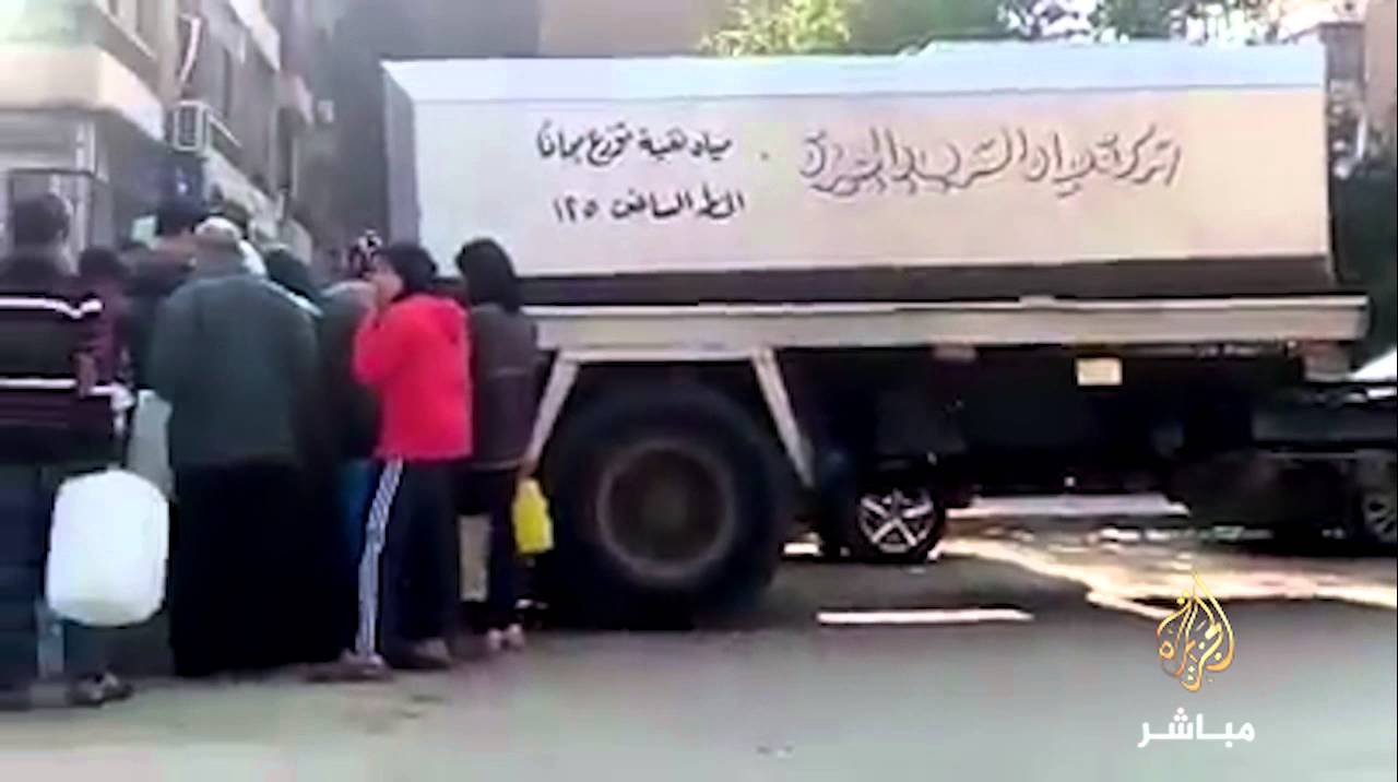 #شاهد ..  إنقطاع المياه لليوم الثالث علي التوالي بمدينة الرماية بالهرم #الجيزة