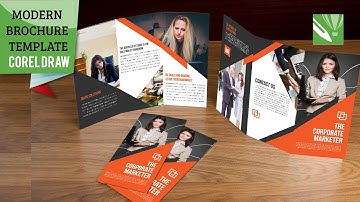 CorelDraw Modern Brochure Template #shorts