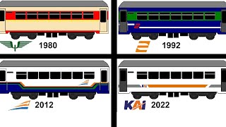 Gerbong dan Livery kelas Bisnis dari masa ke masa