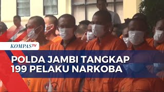 Operasi Antik Siginjai 2024, Polda Jambi Tangkap 199 Pelaku Narkoba