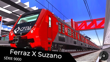 OpenBVE - FERRAZ DE VASCONCELOS x SUZANO com o TUE SÉRIE 9000 da CPTM! Linha 11 Coral