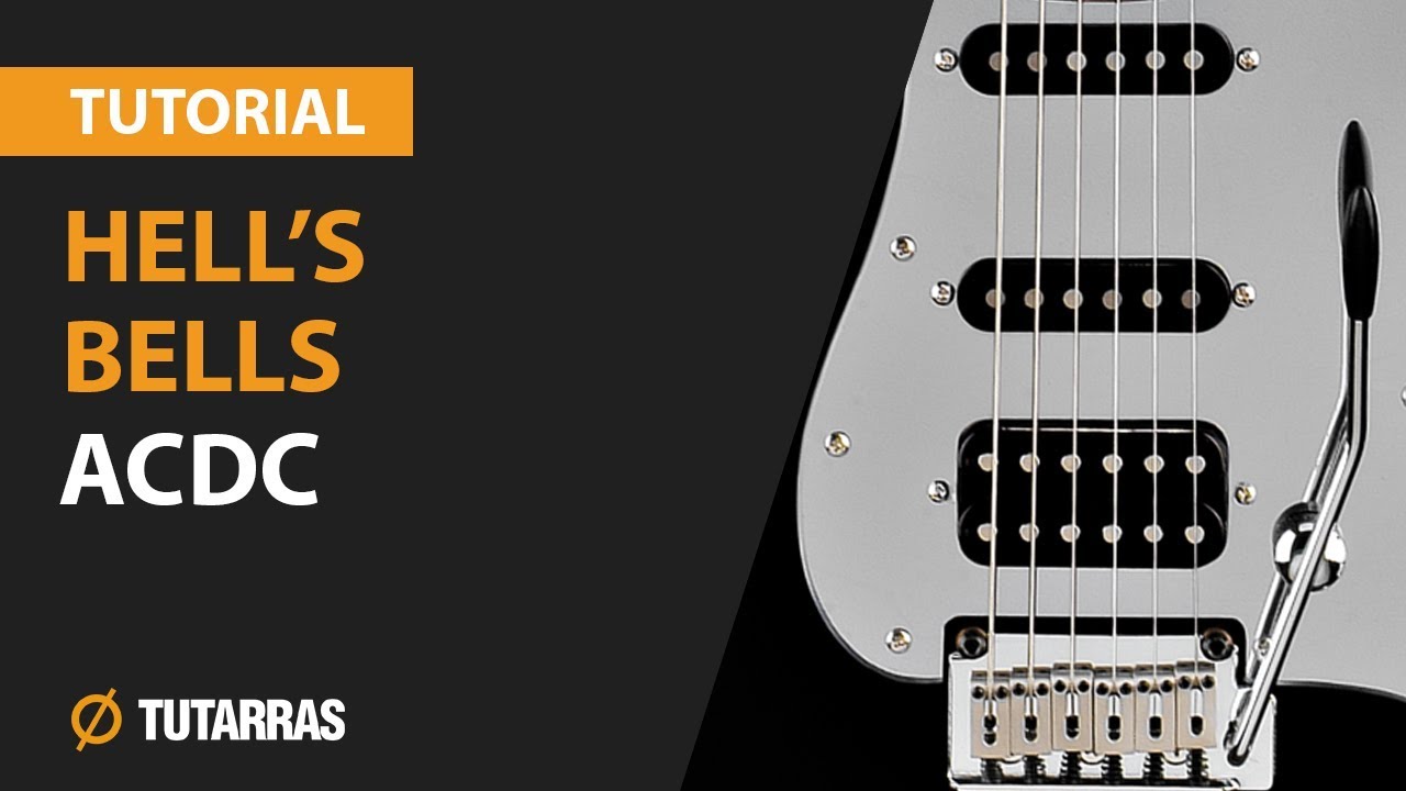Como tocar Hells Bells - ACDC en Guitarra electrica CLASE TUTORIAL COMPLETA  - YouTube