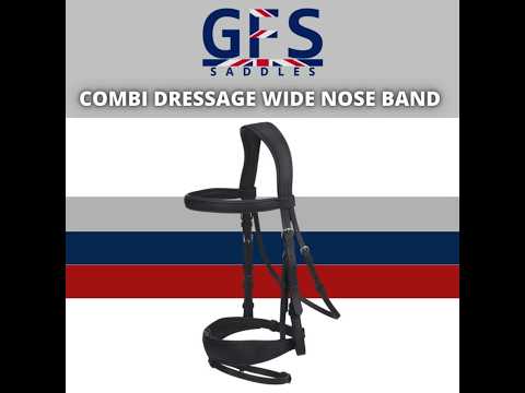 GFS COMBI DRESSAGE WIDE NOSE BRIDLE - B507