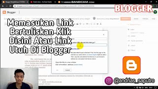 Cara memasukan link bertuliskan klik disini atau link utuh di blogger dengan mudah tanpa coding