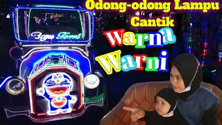Naik Odong Odong Lampu Cantik Keliling Alun-alun Kota Tegal || Dheandra and Family ||