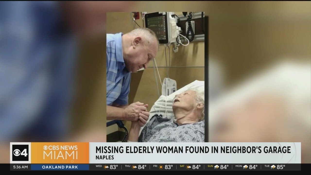 Missing elderly Florida woman found in neighbors garage - YouTube