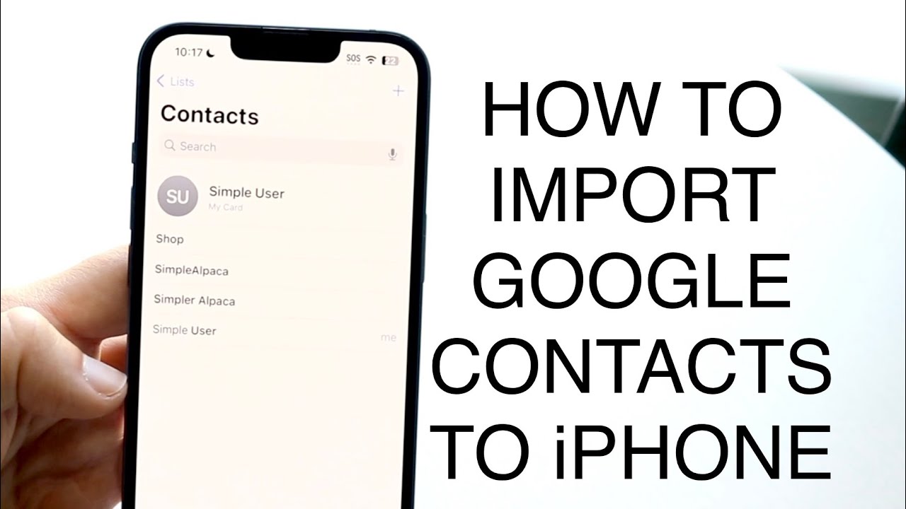 How To Import Google Contacts On Iphone