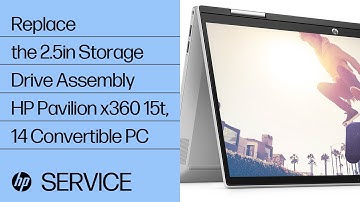 Replace the 2.5in Storage Drive Assembly | HP Pavilion x360 15t, 14 Convertible PC | HP